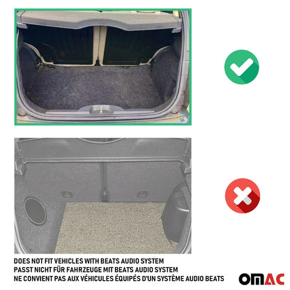 2012-2016 Fiat 500 Cargo Liner Trunk Mat All Weather Black