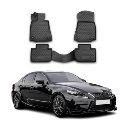 2014-2020 Lexus IS FWD Floor Mats Liners Full Set All Weather