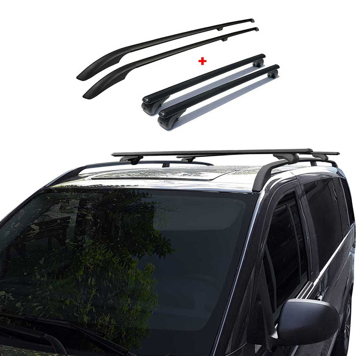 2004-2010 VW Touareg Roof Racks & Roof Rack Rails Black