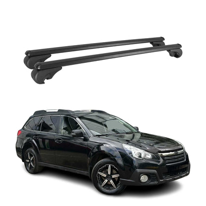 2010-2014 Subaru Outback Roof Rack Cross Bars Black