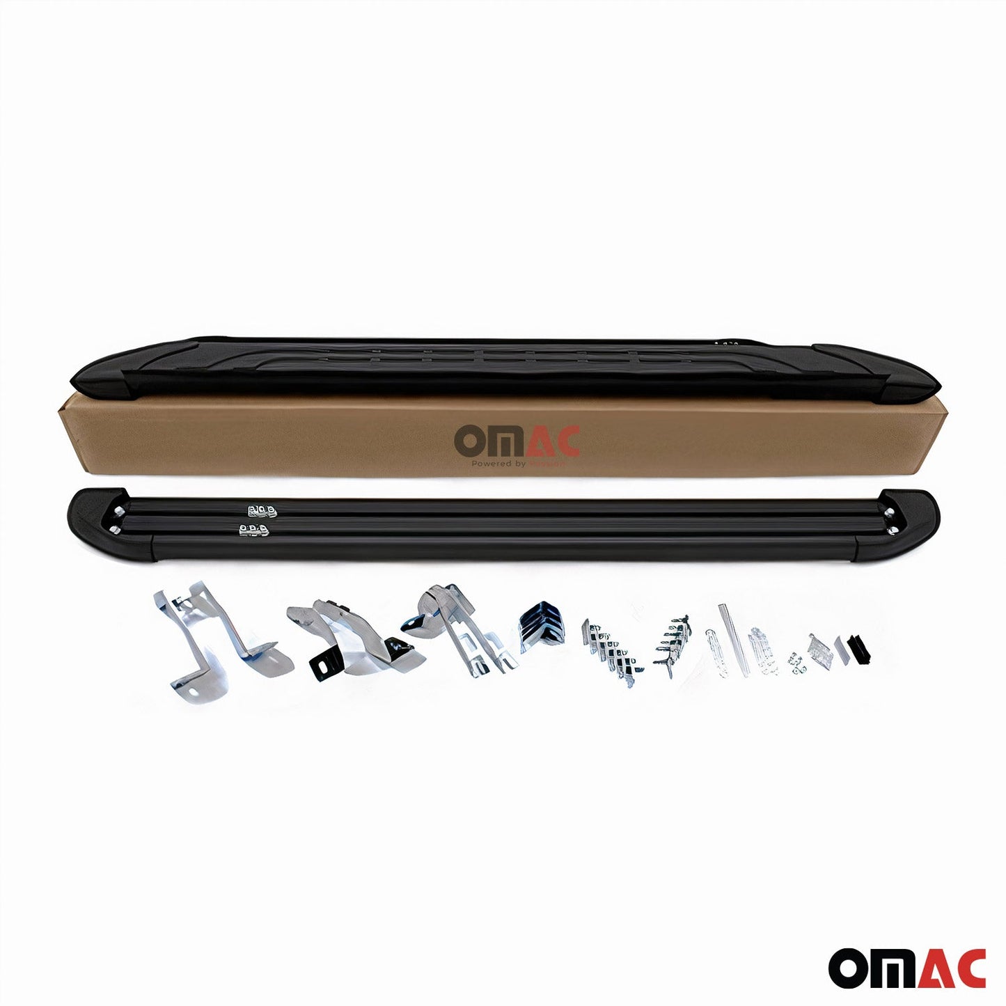 OMAC Side Step Running Boards Nerf Bars for RAM ProMaster City 2015-2022 Black 2x 2524937B