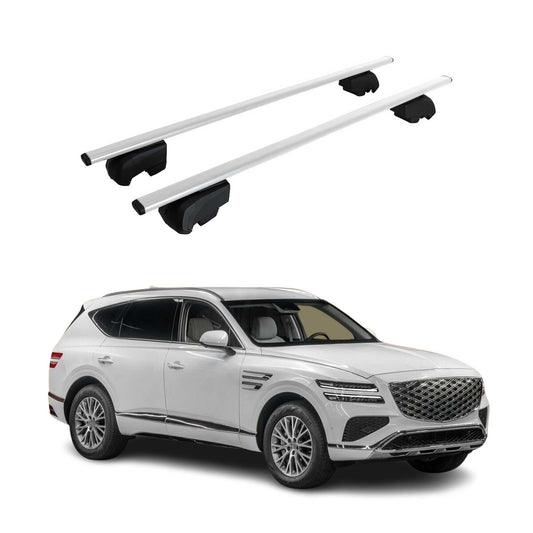 2021-2026 Genesis Gv80 Roof Rack Cross Bars Silver