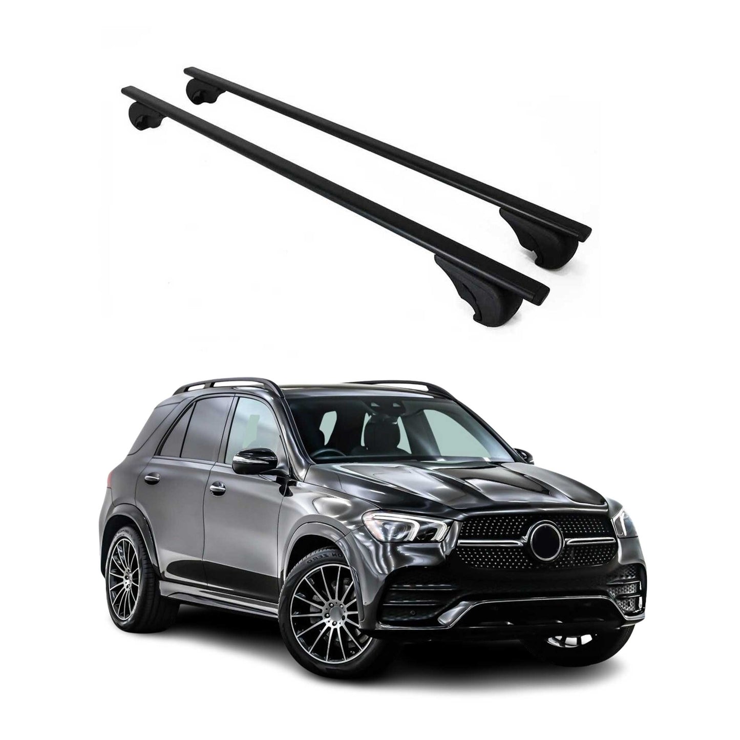 2020-2026 Mercedes GLE Class W167 Roof Rack Cross Bars Black