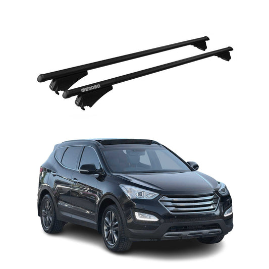 2013-2018 Hyundai Santa Fe Roof Rack Cross Bars Black