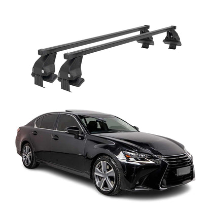 2013-2020 Lexus GS 300 350 450h Roof Rack Cross Bars Black