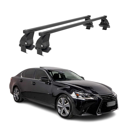 2013-2020 Lexus GS 300 350 450h Roof Rack Cross Bars Black