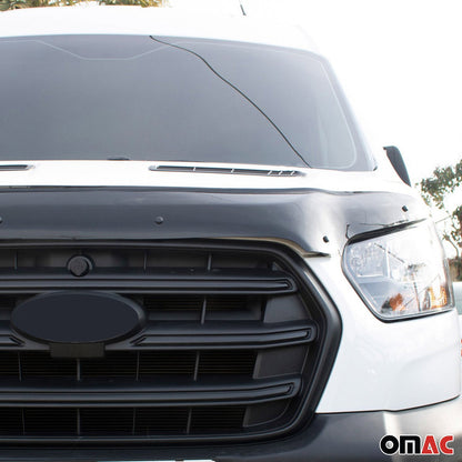 2015-2019 Ford Transit 150/250/350/350HD PRE-FL Front Bug Shield Hood 1 Pc Smoke