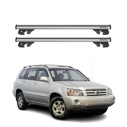 2001-2007 Toyota Highlander Roof Rack Cross Bars Silver
