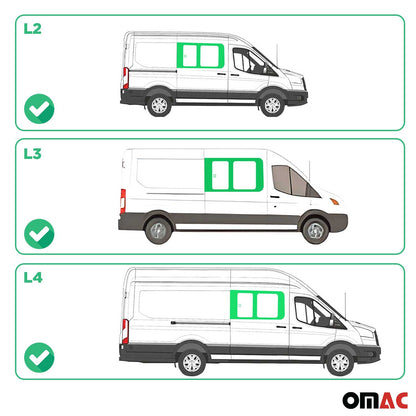 2015-2025 Ford Transit L2 L3 L4 Sliding Window Glass Front Right Side
