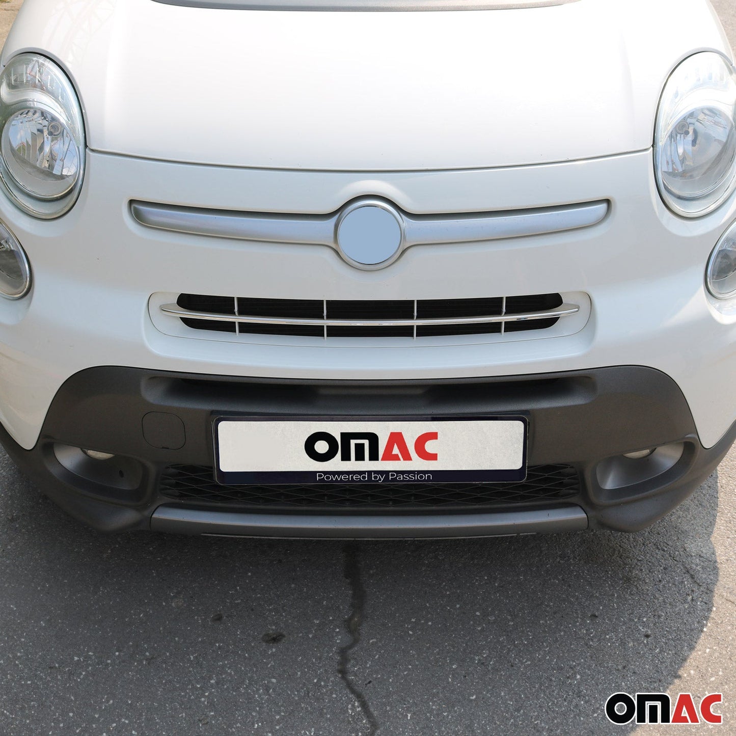 2014-2020 Fiat 500L Popstar Front Bumper Grill Trim Molding Stainless Steel Silver