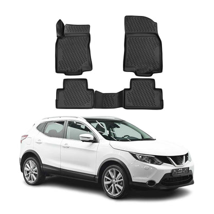 2017-2022 Nissan Rogue Sport Floor Mats Liners Full Set All Weather Black