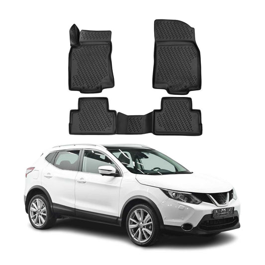 2017-2022 Nissan Rogue Sport Floor Mats Liners Full Set All Weather Black