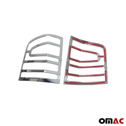 OMAC Trunk Tail Light Trim Frame for VW T5 Caravelle 2010-2015 Chrome Silver 2 Pcs 7531104