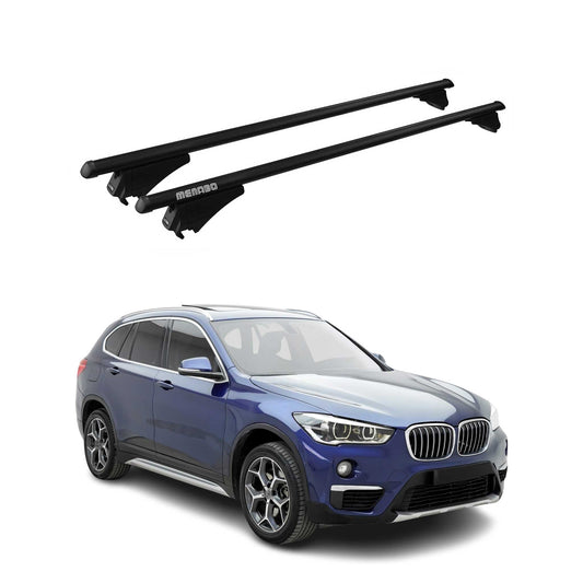 2016-2022 BMW X1 F48 Roof Rack Cross Bars Black