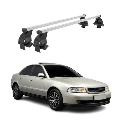 1996-2001 Audi A4 Sedan Roof Rack Cross Bars Silver