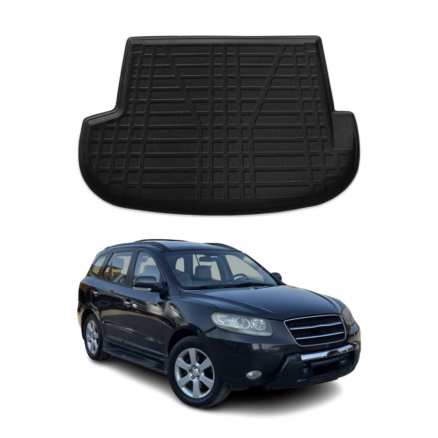 2007-2012 Hyundai Santa Fe Cargo Liner Trunk Mat All Weather Black