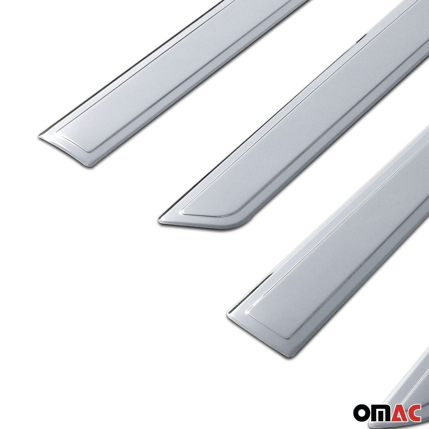 OMAC Side Door Molding Trim for Citroen Berlingo 2008-2019 Steel Silver 4x 5723131
