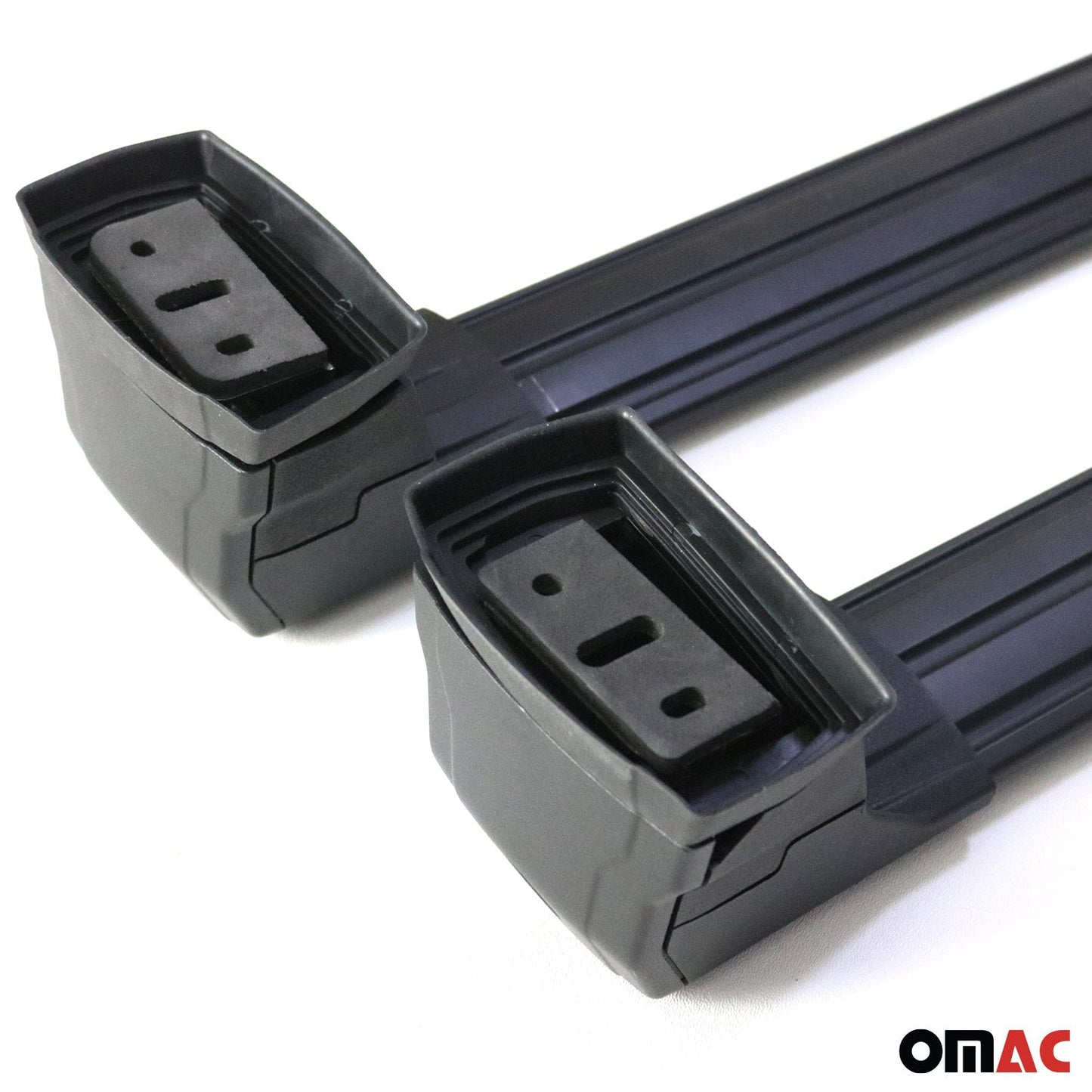 OMAC Fix Points Roof Racks Cross Bar Carrier for VW Touareg 2004-2010 Alu Black 2x 7527913B