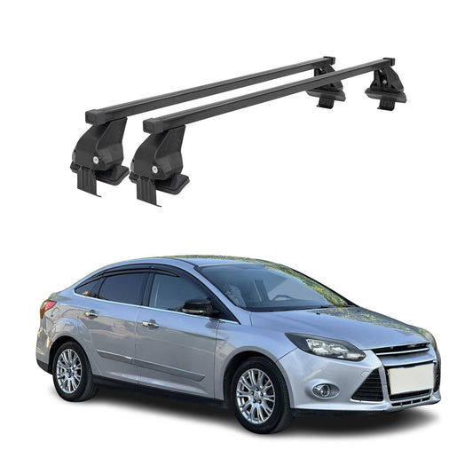 2012-2018 Ford Focus Hatchback Roof Rack Cross Bars Black