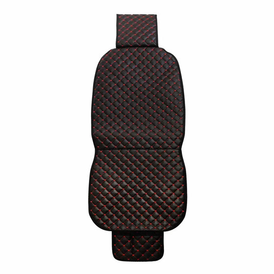 Acura Leather Breathable Front Seat Cover Pads Black Red 1Pc