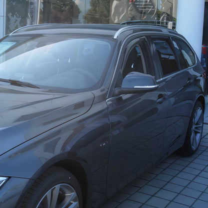 2012-2019 BMW 3 Series F30 F31 Sedan Wagon Window Visor Vent Rain Deflector 2Pcs Smoke