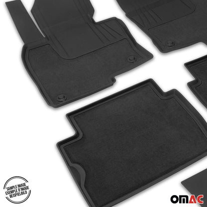 OMAC OMAC Floor Mats Liners fits Toyota RAV4 2019-2024 Black TPE All-Weather 4Pcs 7035IM444