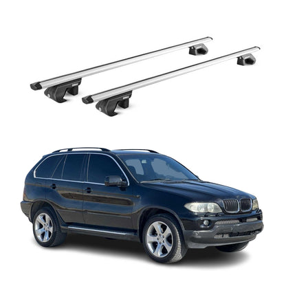 2000-2013 BMW X5 E53 E70 Roof Rack Cross Bars Silver