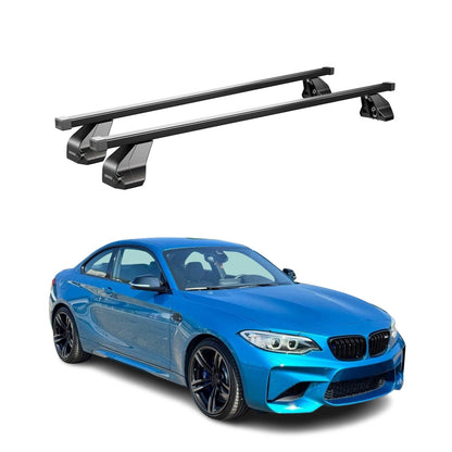 2014-2021 BMW 2 Series F22 M2 Coupe Roof Rack Cross Bars Black