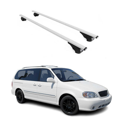 2002-2012 Kia Sedona Roof Rack Cross Bars Silver