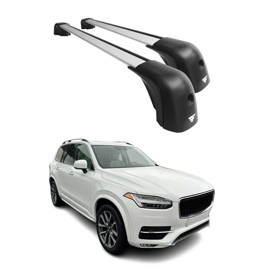 2016-2026 Volvo XC90 II Roof Racks Cross Bars Silver