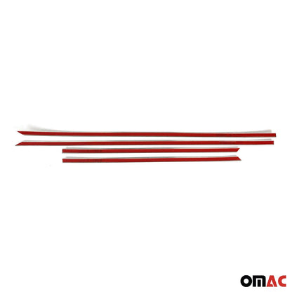 2016-2022 Honda HR-V Side Door Molding Trim Skirt Garnish Stainless Steel Silver 4 Pcs