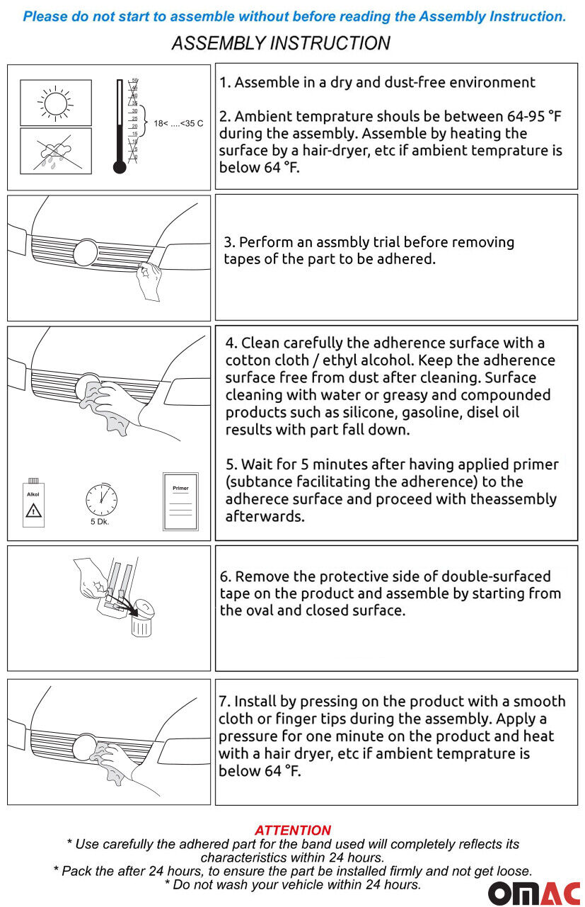 2012-2017 Kia Rio Hatchback Front Bumper Grill Trim Molding Stainless Steel Silver 1Pc