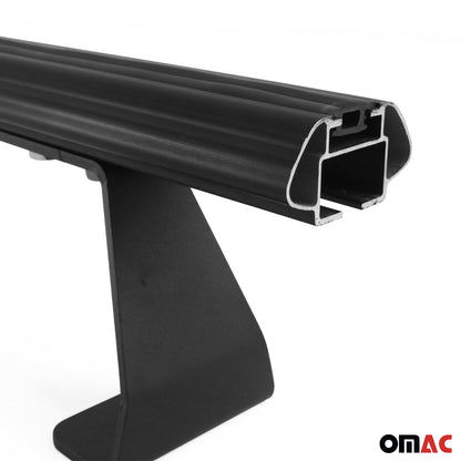 OMAC Trunk Bed Roof Racks Cross Bars for RAM ProMaster City 2015-2022 Alu Black 2524920B-2