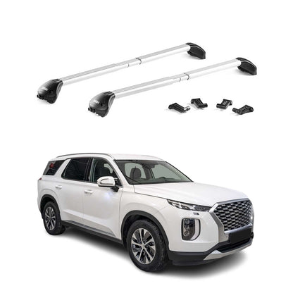 2020-2025 Hyundai Palisade Roof Rack Cross Bars Black Luggage Carrier 2 Pcs