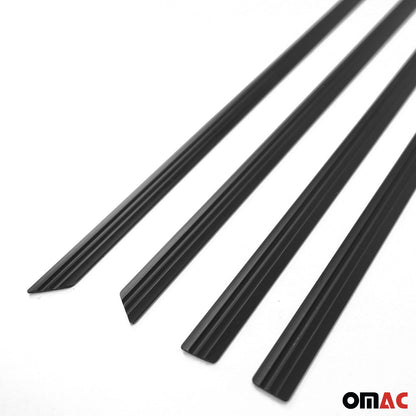 OMAC Side Door Molding Trim Skirt Garnish for Volvo S60 2011-2018 Black 4 Pcs AS-7604131B