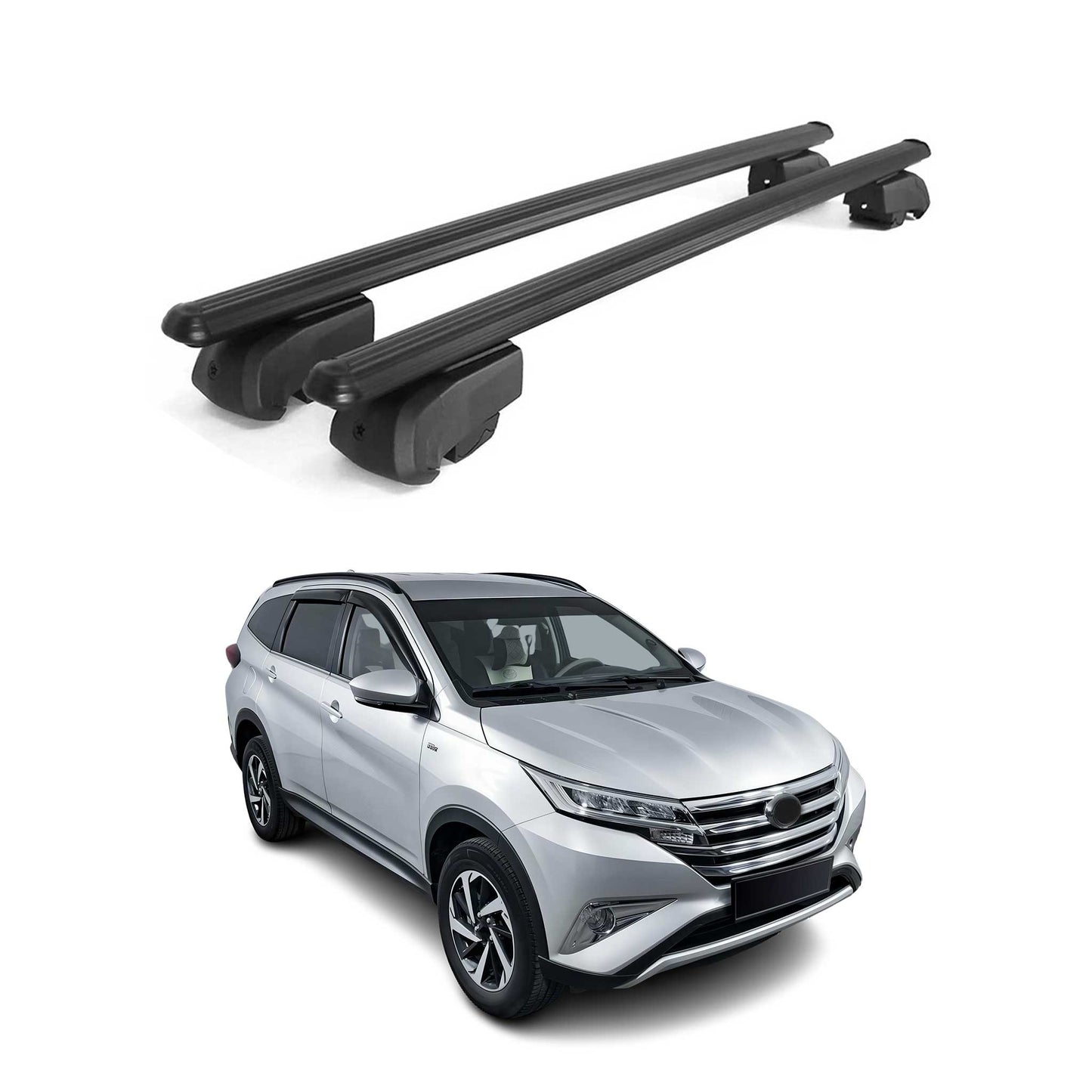 2017-2023 Toyota Rush Roof Rack Cross Bars Black