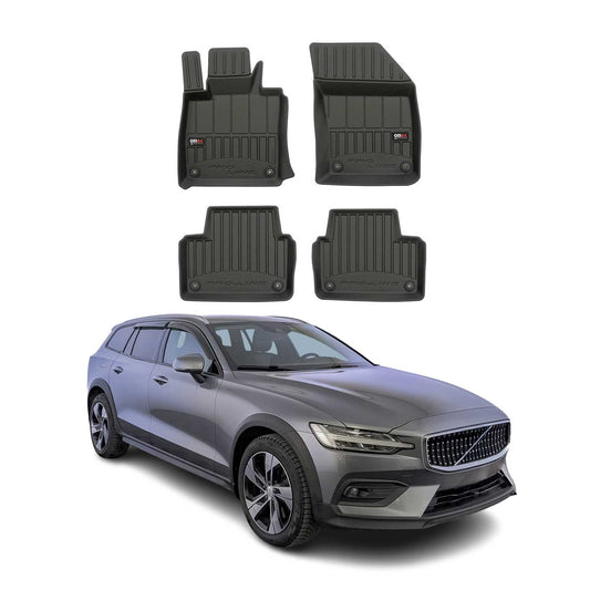 2020-2024 Volvo V60 Cross Country Premium Floor Mats Liners Full Set All Weather Heavy Duty