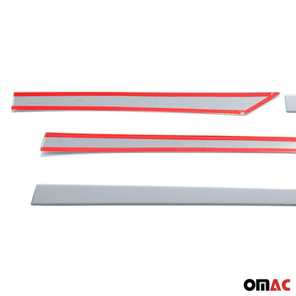 OMAC Chrome Side Door Trim For Nissan Qashqai 2014-2021 Streamer S.Steel 4 Pcs 5023131