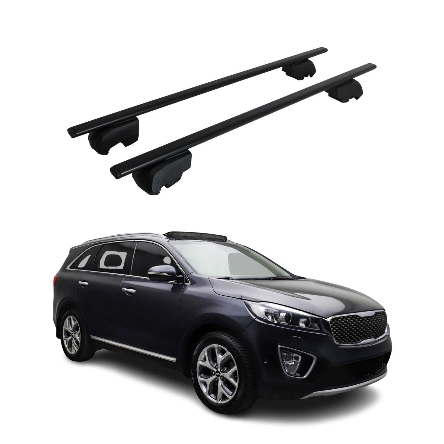 2014-2018 Kia Sorento Roof Rack Cross Bars Black