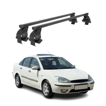 2000-2007 Ford Focus Hatchback Roof Rack Cross Bars Black