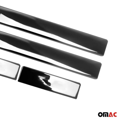 OMAC Door Sill Scuff Plate Scratch Protector for Renault Clio 2012-2018 Steel Dark 4x 6116091B