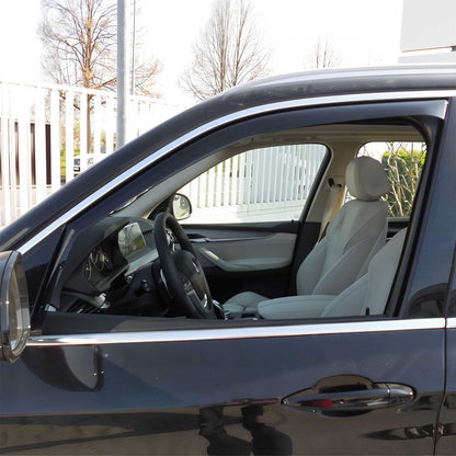 2007-2013 BMW X5 E70 Window Visor Vent Rain Deflector 2Pcs Smoke