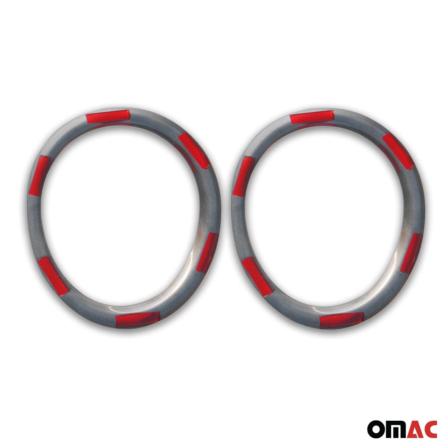 OMAC Fog Light Lamp Bezel Cover for Kia Sorento 2011-2013 Steel Silver 2 Pcs 4013103