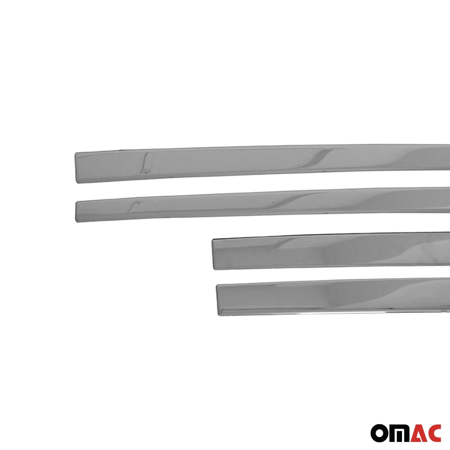 OMAC Side Door Molding Trim Skirt Garnish for Ford EcoSport 2018-2022 Steel Silver 4x 2630131F