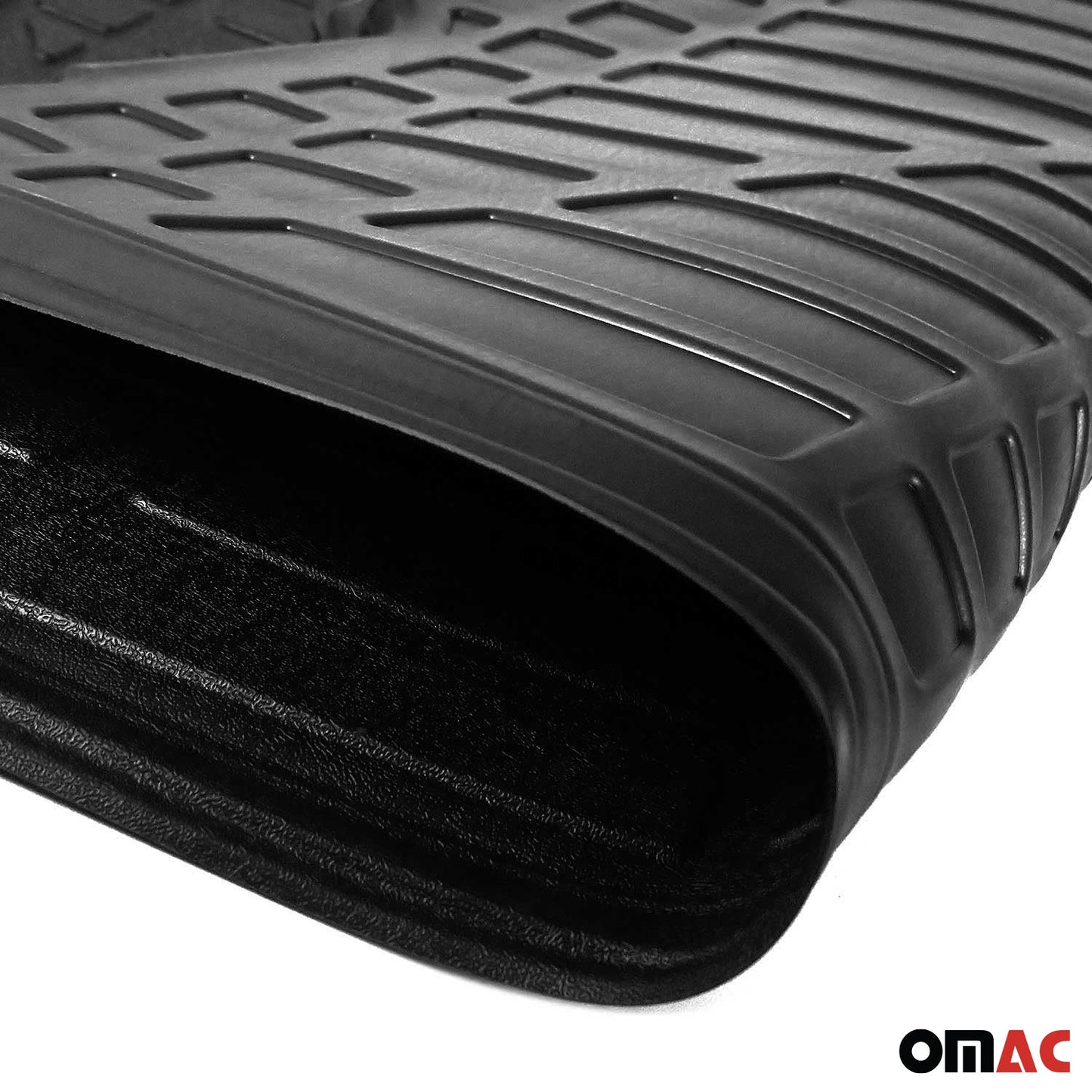 OMAC Floor Mats Cargo Liner Set for Toyota Corolla 2020-2024 Black All-Weather TPE 7047YPS1-484