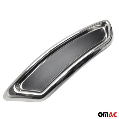 OMAC Exhaust Tip Frame Trim for VW Passat B8 R-Line 2015-2019 Silver Steel 2 Pcs 7545107