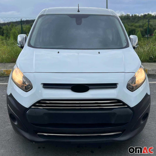 2014-2019 Ford Transit Connect Front Bumper Trim Molding Stainless Steel Silver 4 Pcs