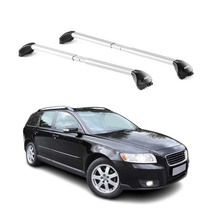 2004-2012 Volvo V50 Roof Rack Cross Bars Luggage Carrier 2 Pcs