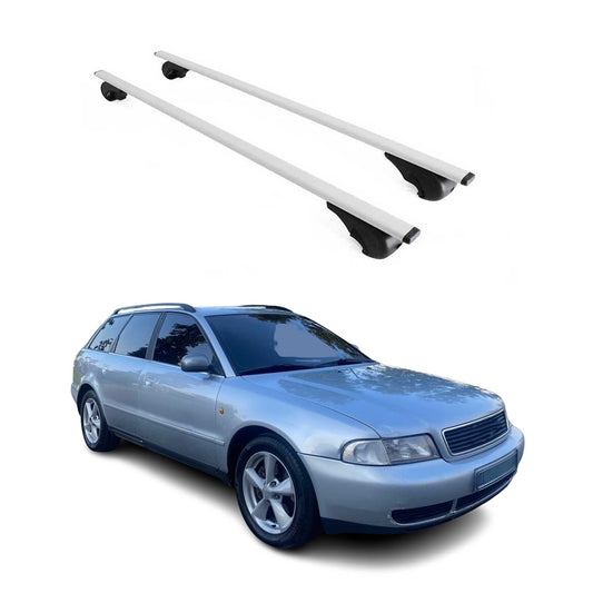 Fits 1998-2001 Audi A4 Avant Top Roof Racks Cross Bars 2Pcs Silver