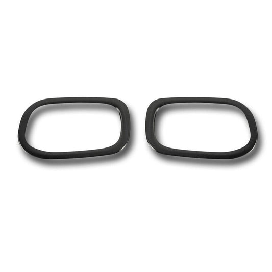 2015-2018 Jeep Renegade Rear Reflector Lamp Rim Frame Brushed Dark Steel